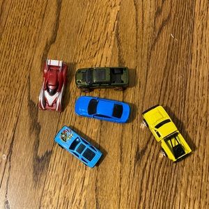 5 toy cars